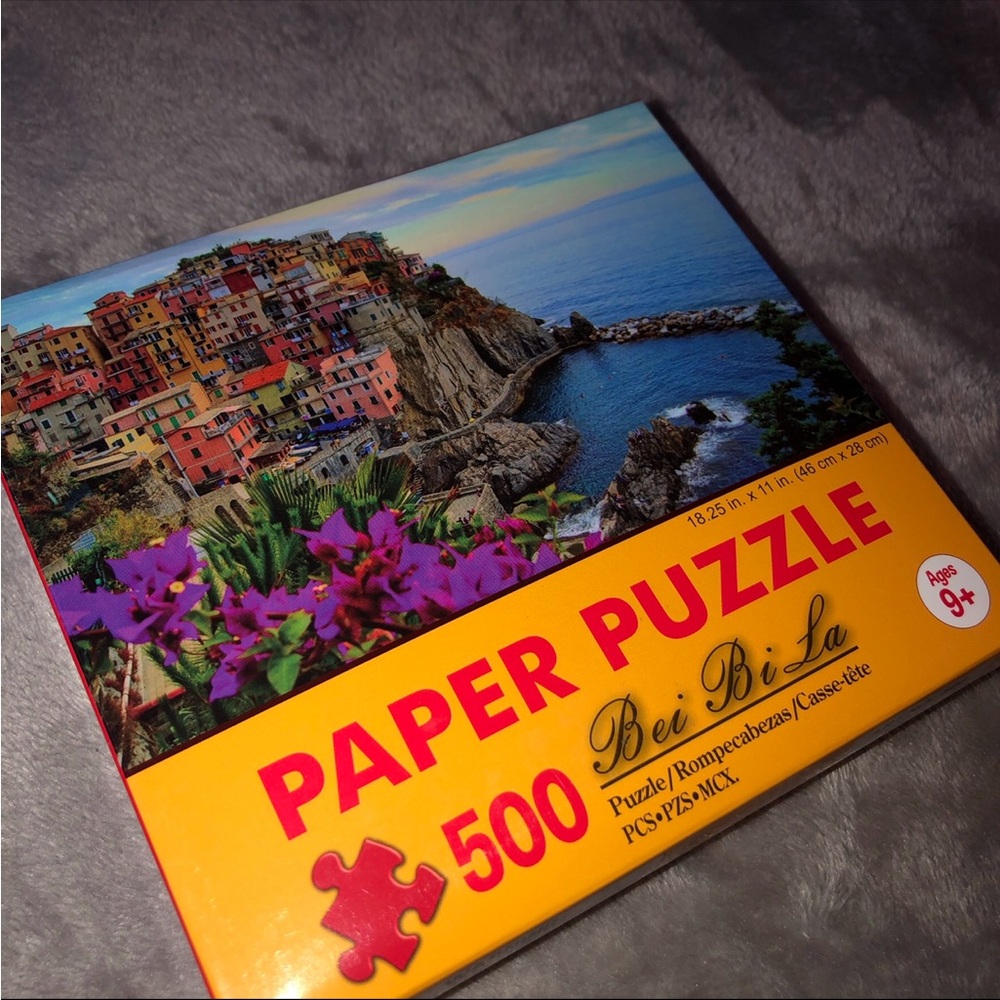 Bei Bi La 500 Piece Paper Puzzle/ Italy Monterosso Coastal Cinque Terre sea View